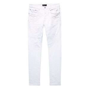 $320 New PURPLE BRAND (WHITE QUILTED DESTROY POCKET JEAN) Size 31